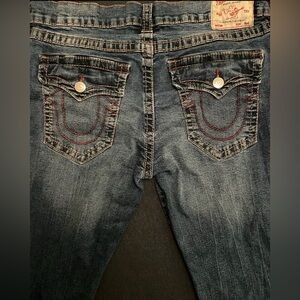True Religion- Red Stitching Flap Pocket Jeans